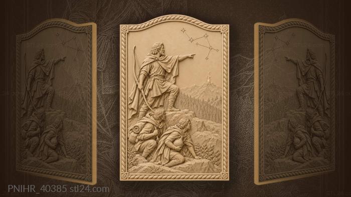 Archer guides distant journey fire 3d STL model