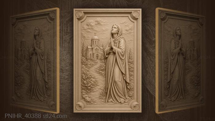 Path leading to the church cross 3d STL model