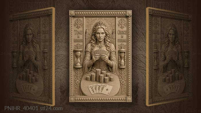 Time is relentless choice is eternal 3d STL model