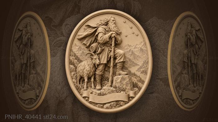Old shepherd high mountain pass 3d STL model
