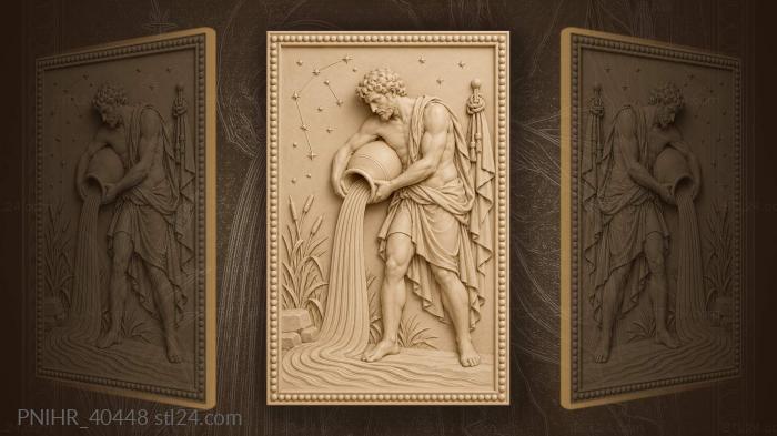 Water bearer pouring flowing stream 3d STL model