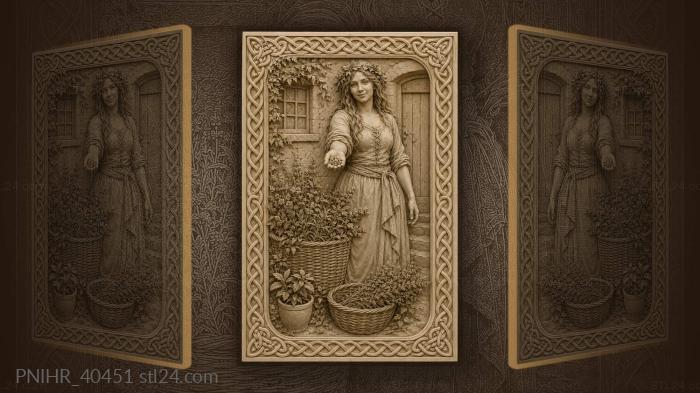 Herbal bounty and floral grace 3d STL model