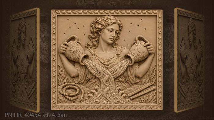 Two jugs braided river constellation 3d STL model