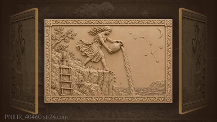 Hero with amphora at cliff’s edge 3d STL model