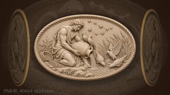 Water bearer lets birds drink from vessel 3d STL model