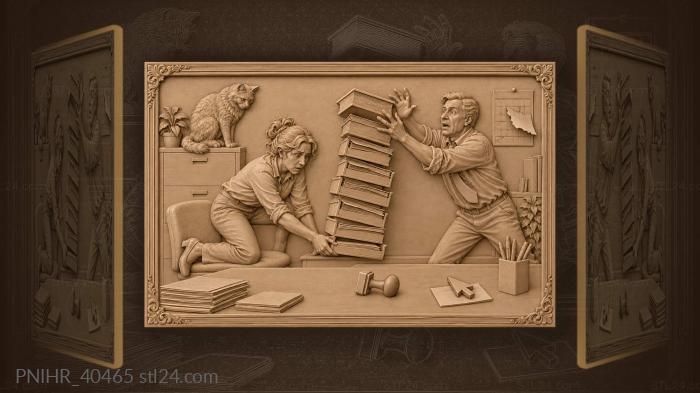 Clerk makes tomorrow arrive today 3d STL model