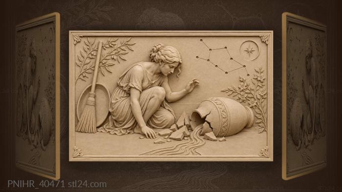 Broken vessel endless water flow 3d STL model