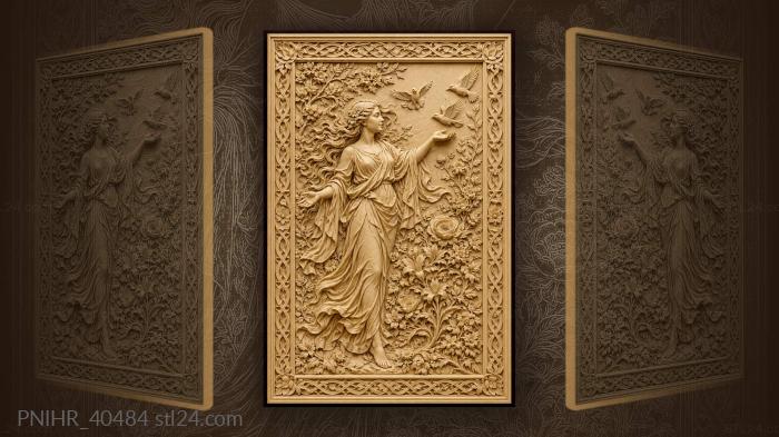Flock gathering at her welcoming call 3d STL model