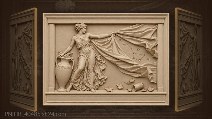 Amphora wind cloth constellation spill 3d STL model