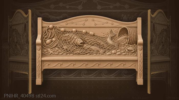 Beach haul with shimmering pisces 3d STL model