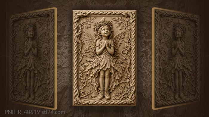 Little bird perched atop her nest 3d STL model