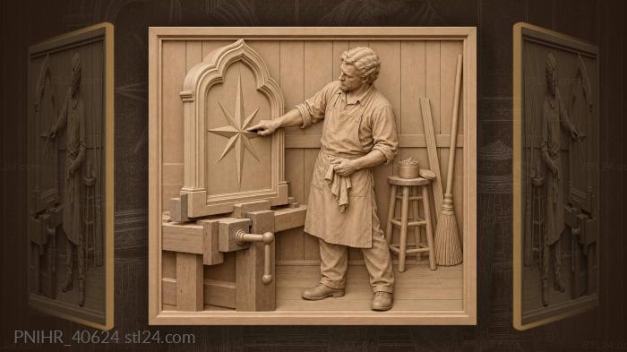 Carver checks compass star alignment 3d STL model