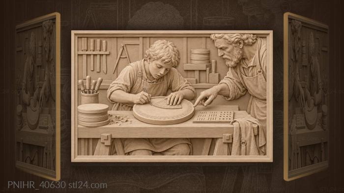 Apprentice learning from seasoned craftsman 3d STL model