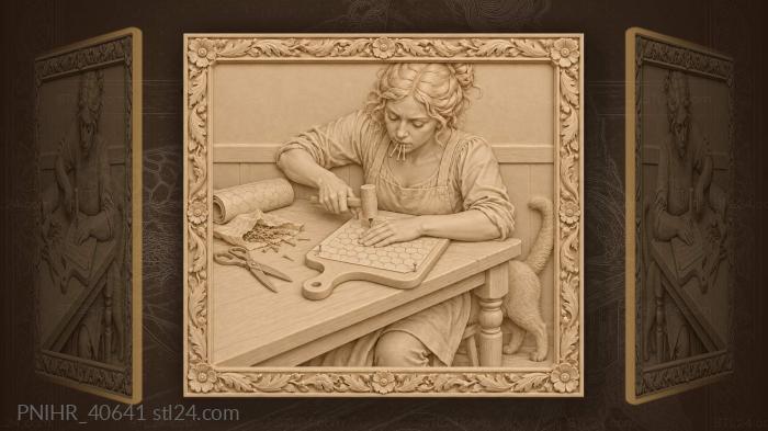 Honeycomb design preparation crafting process 3d STL model
