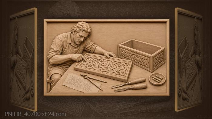 Celtic knot work in progress 3d STL model