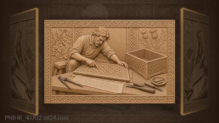 Celtic knot work craftsman’s diligence 3d STL model