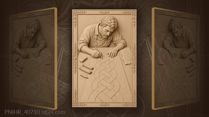 Carver’s layout with pencil markings 3d STL model
