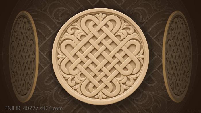 Endless knot contemplation turning circle 3d STL model
