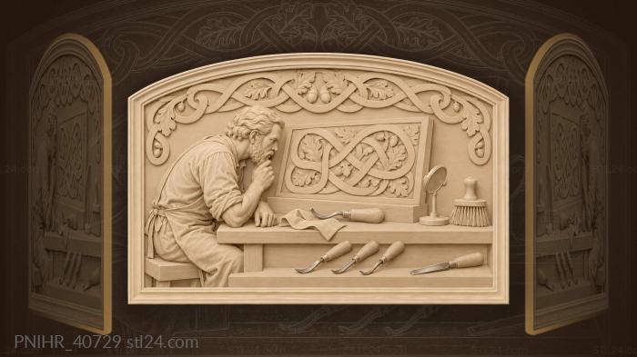 Celtic knotwork tools and arch 3d STL model