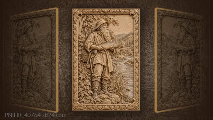 Rod cast into the reedy river 3d STL model