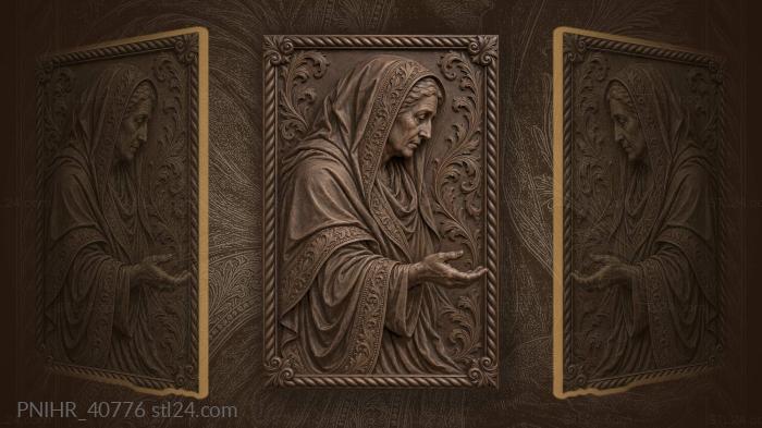 Robed matron extends her helping hand 3d STL model