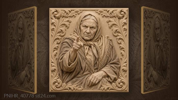 Raised hand from under her shawl 3d STL model