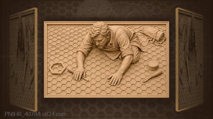 Honeycomb pattern meticulous craftsman’s work 3d STL model