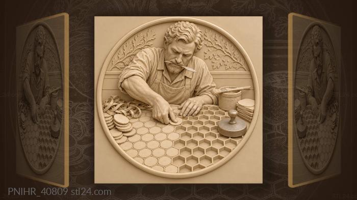 Honeycomb work in progress artistry 3d STL model
