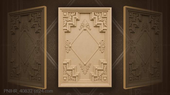 Stepped ziggurats converging diamond field 3d STL model