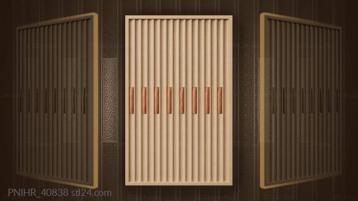 Vertical flutes with copper band detail 3d STL model