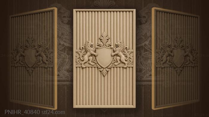 Vertical flutes with copper band inscription 3d STL model