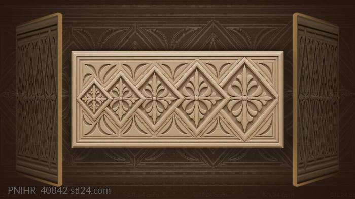 Marching diamonds polished lacquer design 3d STL model