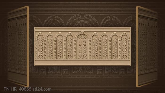 Arched columns and radiant center 3d STL model