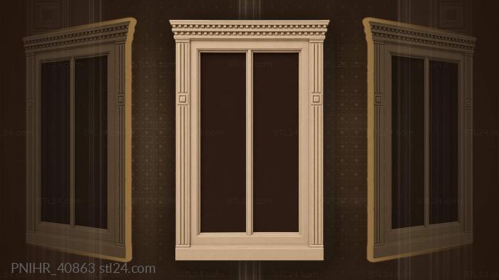 Elegant stepped cornice reed design 3d STL model