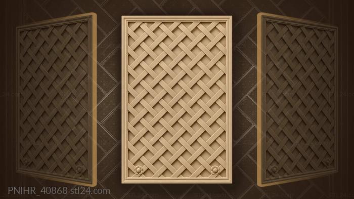 Diagonal lattice woven strap over strap 3d STL model