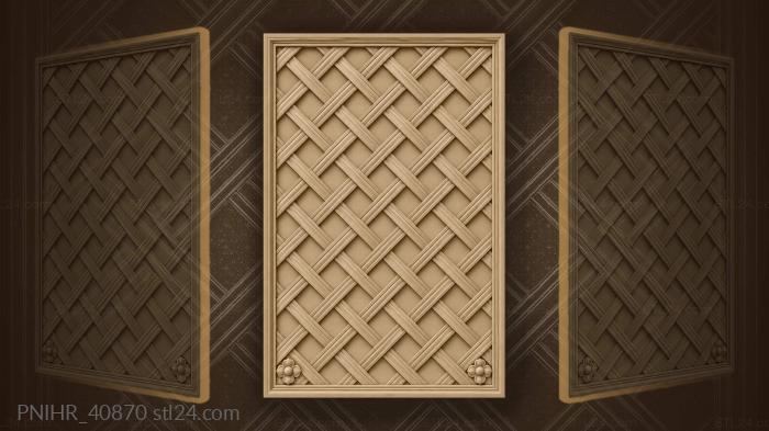 Diagonal weave strong foundation lettering 3d STL model