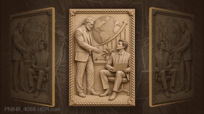 Business deal global growth success 3d STL model