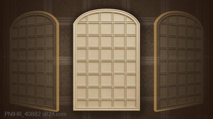 Interwoven lines geometric door design 3d STL model