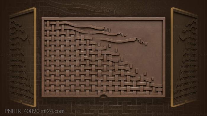 Fading lattice into open space 3d STL model