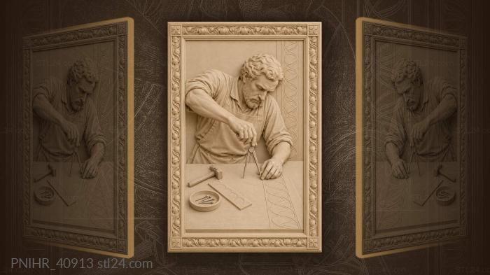 Carver measuring delicate circular ornament 3d STL model