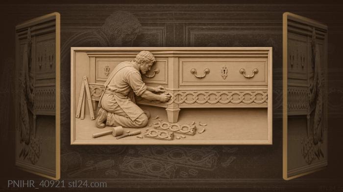 Joiner fitting banding drawer fronts 3d STL model