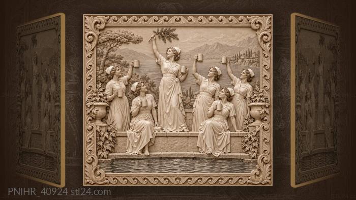Celebrating nurses with evergreen branch 3d STL model