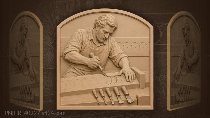 Single arc woodworking masterpiece 3d STL model