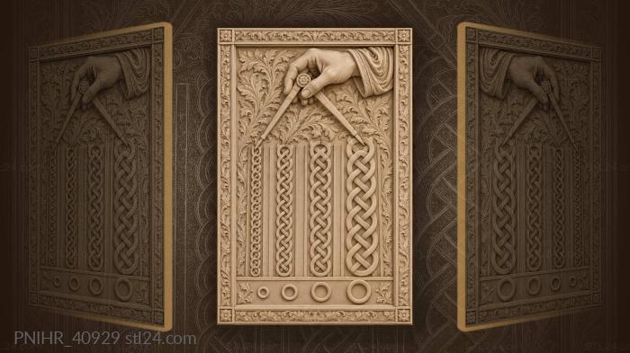 Guilloche bands comparing ring sizes 3d STL model