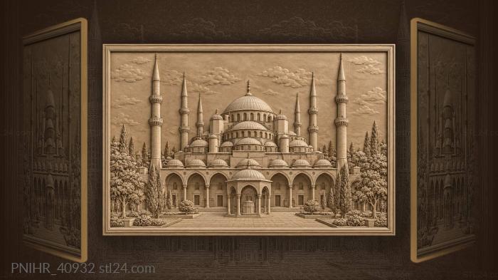 Istanbul blue mosque majestic view 3d STL model