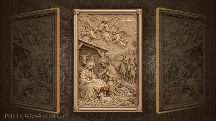 Star shining above the newborn child 3d STL model