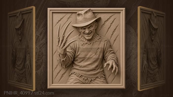 Sinister killer flashes a wicked grin 3d STL model
