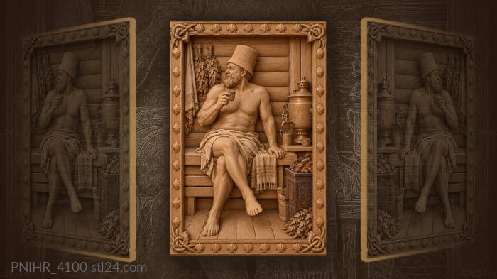 Russian banya tea and comfort 3d STL model