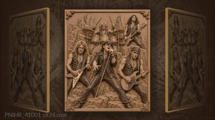 Rockers drive the concert over pounding drums 3d STL model