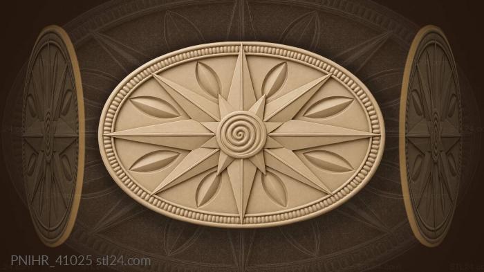 Alternating rays pulse around spiral heart 3d STL model
